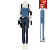 Jill Valentine Resident Evil Taktik-Set Cosplay Kostuem Damen Blau