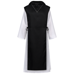 Mönchsrobe – Kapuzenkleid mit Gürtel & Kette, UNISEX