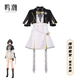 Rover Wuthering Waves Schuluniform Cosplay Kostuem Damen Schwarz Weiß