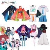 Kaguya Idol Bühnen-Kimono Cosplay Kostuem Damen Orange