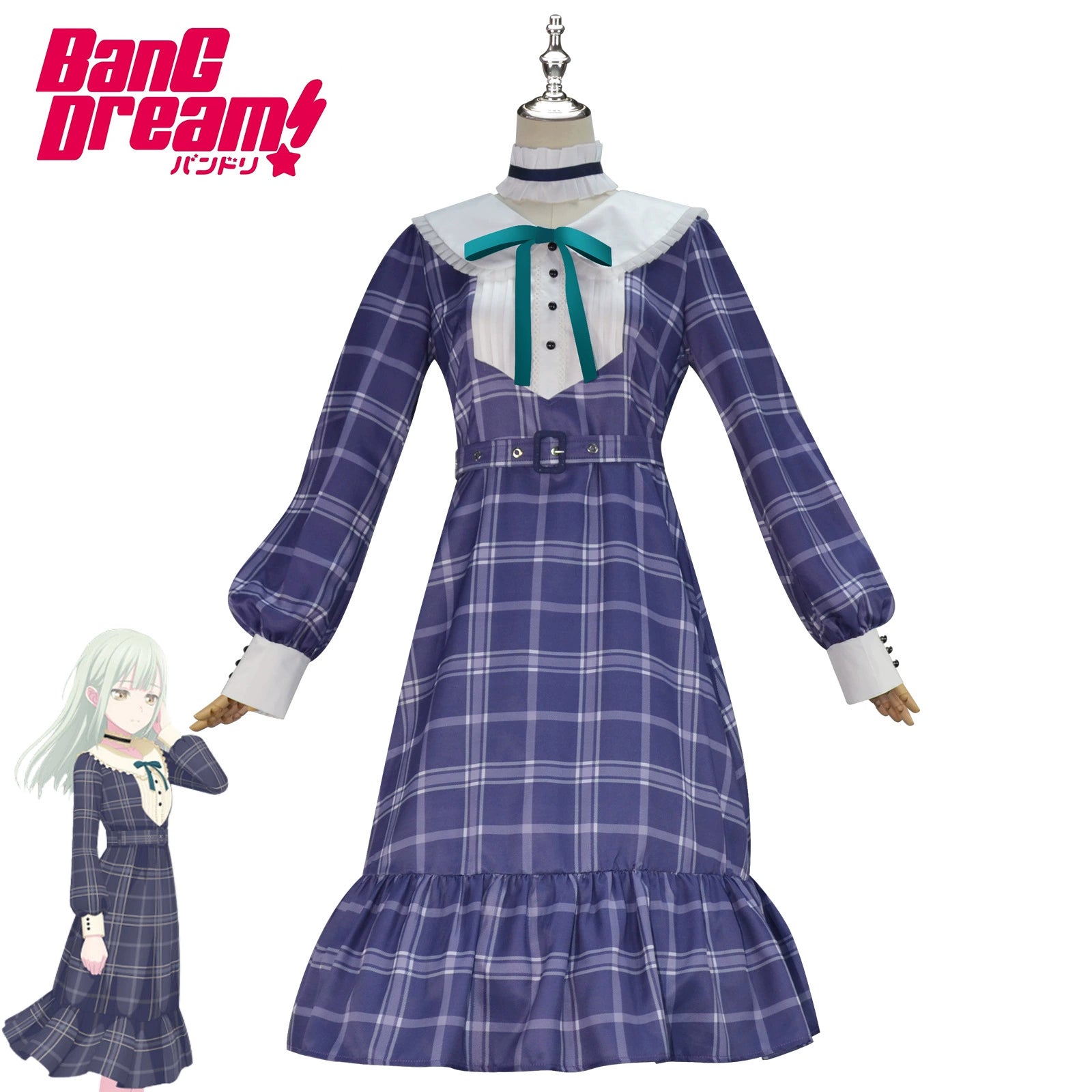 Mutsumi Wakaba Buehne BanG Dream Buehnen Outfit Cosplay Kostuem Damen