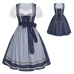 Dirndl kariert – bayerisches Maid-Kleid für Oktoberfest, DAMEN