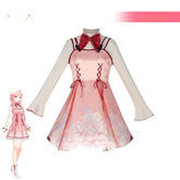 Poetic Bloom Shining Nikki Pinkes Blumenkleid Cosplay Kostuem Damen