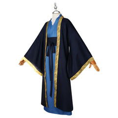 Jinshi The Apothecary Diaries Herren-Hanfu Cosplay Kostuem Damen Dunkelblau Hellblau