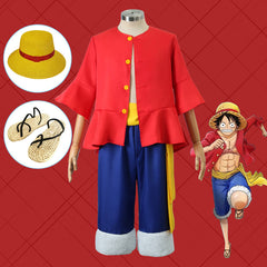 One Piece Luffy Cosplay Kostüm Set