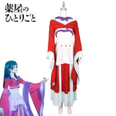 Maomao The Apothecary Diaries Tanz-Hanfu Cosplay Kostuem Damen Rot Weiß