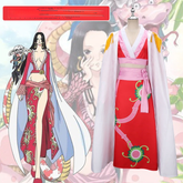One Piece Boa Hancock die Schlangenkönigin Cosplay Kleidung rot Cheongsam Anzug
