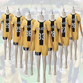 Ashito Aoi Ao Ashi Fussball-Trikot-Set Cosplay Kostuem Damen