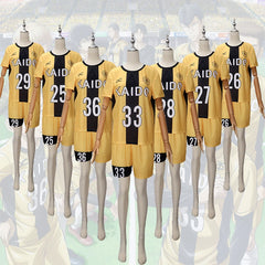 Ashito Aoi Ao Ashi Fussball-Trikot-Set Cosplay Kostuem Damen