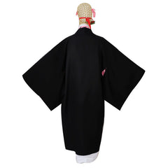 Nezuko Kamado Demon Slayer Kimono-Set Cosplay Kostuem Damen Weiß Rosa