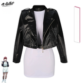 Yamada Leather Super no Ura Motorrad-Lederjacke Cosplay Kostuem Damen