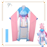 Takanashi Hoshino Blue Archive Hanfu-Kleid Cosplay Kostuem Damen Blau
