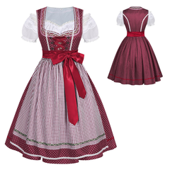 Dirndl kariert – bayerisches Maid-Kleid für Oktoberfest, DAMEN