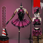 D.Va Magical Girl Overwatch Kleid Cosplay Kostuem Damen Schwarz Rosa