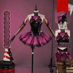 D.Va Magical Girl Overwatch Kleid Cosplay Kostuem Damen Schwarz Rosa