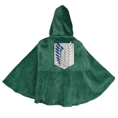 Survey Corps Cape Attack on Titan Flanell-Umhang Cosplay Kostuem Damen