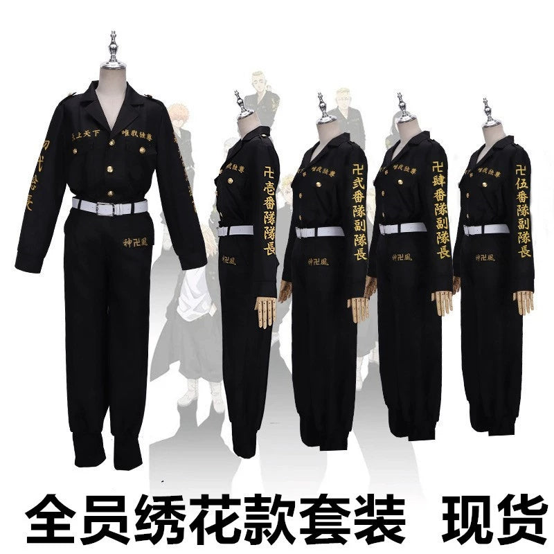 Mikey Tokyo Revengers Gang Uniform Cosplay Kostuem Damen