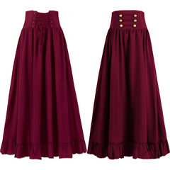 Gothic-Puffkleid – Kordelzug mit Rüschen, DAMEN