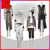 Rey Star Wars Wanderer-Outfit Cosplay Kostuem Damen Grau