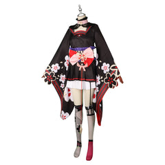 Wakamo Blue Archive Bühnen-Outfit Cosplay Kostuem Damen Rot Weiß