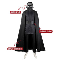 Kylo Ren Star Wars Sith-Kostüm Cosplay Kostuem Damen Schwarz