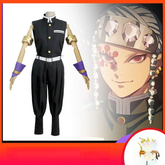 Tengen Uzui Demon Slayer Jäger-Uniform Cosplay Kostuem Damen Mehrfarbig