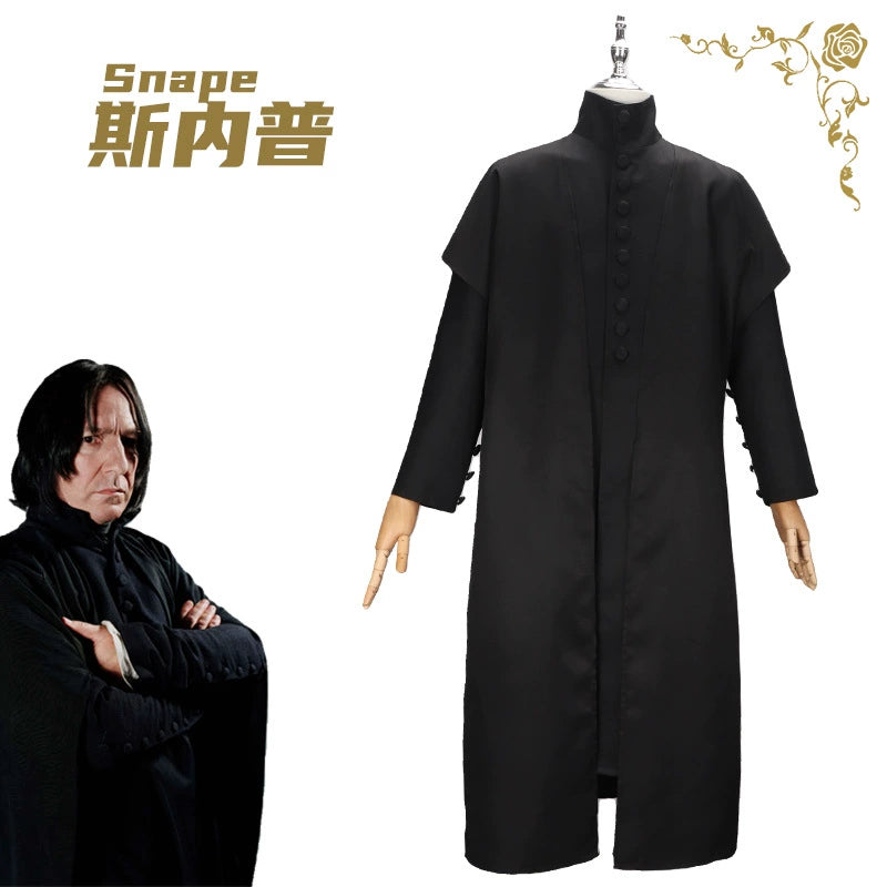 Severus Snape Harry Potter Zaubertrank-Meister Gewand Cosplay Kostuem Damen