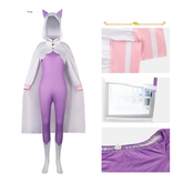 Emilia Re:Zero Violetter Catsuit Cosplay Kostuem Damen