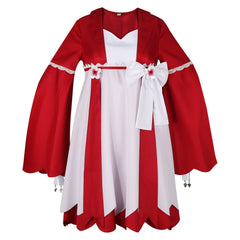 Hua Xiaolou Mini World Rotes Hanf-Kleid Cosplay Kostuem Damen