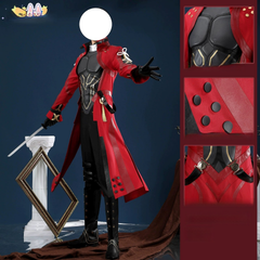 Archer Fate Serie Anzug Cosplay Kostuem Damen Rot Schwarz