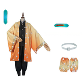Demon Slayer Agatsuma Zenitsu Cosplay Kostüm Set