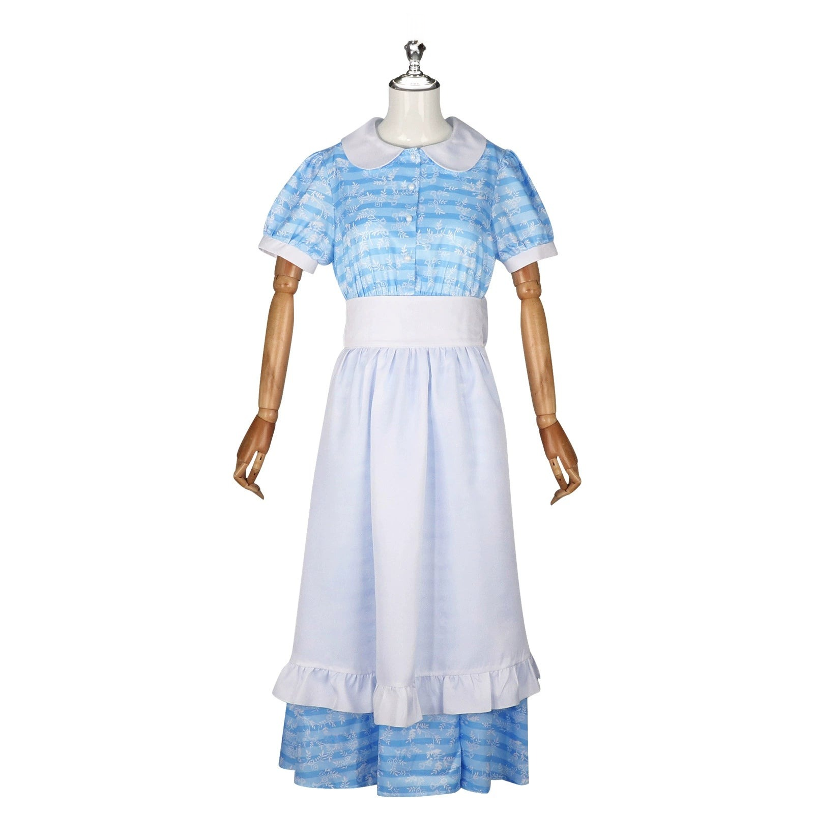 Pilgrim Girl Halloween & Mittelalter Prairie-Spitzenkleid Cosplay Kostuem Damen