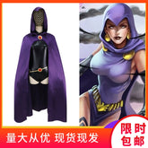 Raven DC Dunkles Kostuem-Set Cosplay Kostuem Damen