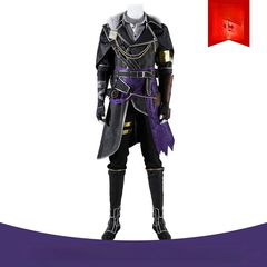 Verso Clair Obscur Expedition 33 Mantel Cosplay Kostuem Damen Schwarz Violett