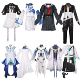 Wuthering Waves Uniform mit Jacke Cosplay Kostuem Damen Schwarz Weiß