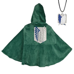 Survey Corps Cape Attack on Titan Flanell-Umhang Cosplay Kostuem Damen
