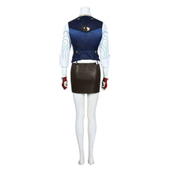 Chamber Valorant Agenten-Set Cosplay Kostuem Damen Dunkelblau