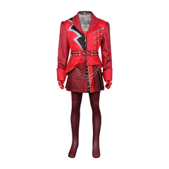 Red Queen Descendants Rot-Blaues Kleid Set Cosplay Kostuem Damen