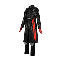 Warden Geros Delta Force Leder-Mantel-Set Cosplay Kostuem Damen