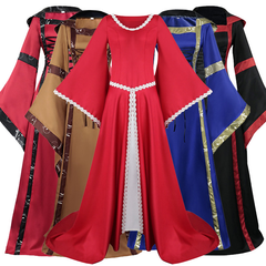 Kapuzen-Renaissance-Kleid – 5 Modelle inkl. Bodenhöhe, DAMEN
