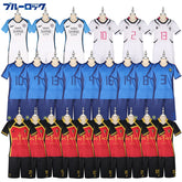 Michael Kaiser Blue Lock Fußball-Trikot Cosplay Kostuem Damen Weiß Blau