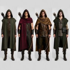 Ritter-Umhang 4 Tragearten – Elfen & Hexer Cape, UNISEX