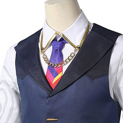 Chamber Valorant Anzug Cosplay Kostuem Damen Blau Weiss