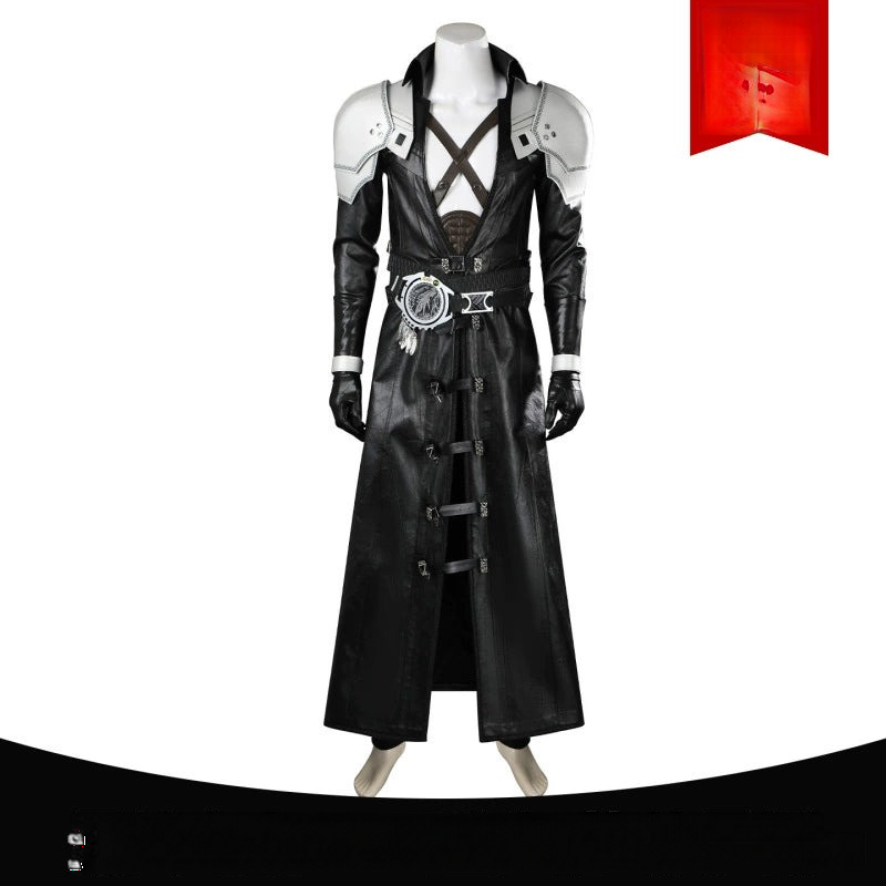 Sephiroth Final Fantasy VII Mantel-Kostuem Cosplay Damen Schwarz