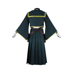 Kie Death Account Green JK Uniform Cosplay Kostuem Damen