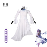 Phrolova Wuthering Waves Weißes Kleid Cosplay Kostuem Damen Weiß