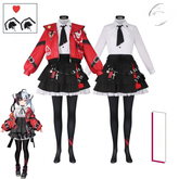 Hong Hei Wai Tao Anthem Rote-Schwarze Jacke Cosplay Kostuem Damen