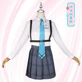 Takanashi Hoshino Blue Archive Schul-Set Cosplay Kostuem Damen Navyblau
