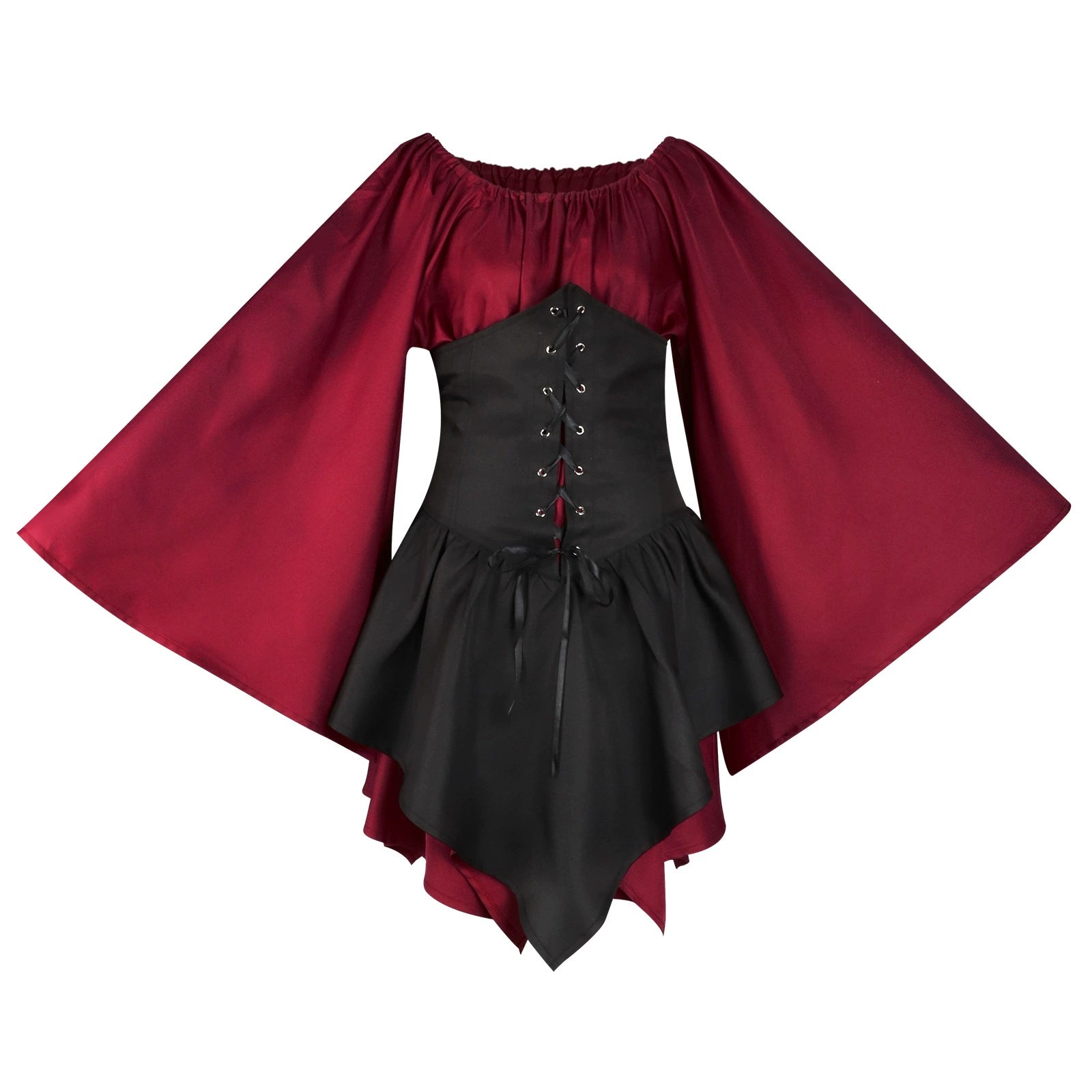 Renaissance Kleiderdame Halloween & Mittelalter Renaissance Kleid Cosplay Kostuem Damen