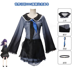 Hatsune Miku Project Sekai Doppel-Set Cosplay Kostuem Damen Mehrfarbig